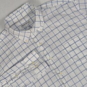 Peter Millar 100% Cotton Plaid Long Sleeve Button-down Mens Shirt Size XXL